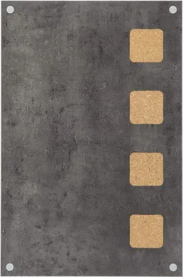 Produktbild von Famanu Korkboard mit Schreibfläche und grau 58x38 cm