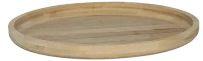Produktbild von Gerimport Serviertablett - oval - Tablett - Holz - 33 x 25 x 2.5 cm