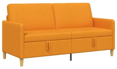 Image de Canapé vidaXL avec rangement, jaune foncé, 172 x 78 x 87 cm, polyester
