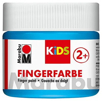 Produktbild von Marabu KiDS Fingerfarbe 100 ml hellblau 090