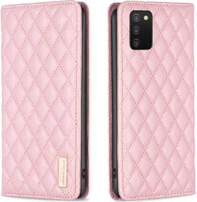 Produktbild von Galaxy A03S Hülle, Elegant Bookstyle Flip Leder Kartenfächer Schutzhülle mit Ständer für Samsung Galaxy A03S A02S Pink