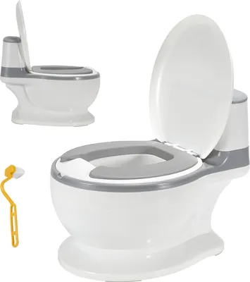 Image de Yakimz Pot pour enfants Pot de bébé pour bébés et jeunes enfants Pot de toilette pour enfants Design adapté aux enfants avec fonction antidérapante avec couvercle de réservoir amovible et son
