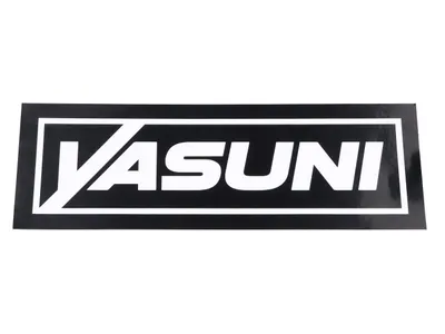 Zdjęcie produktu dla Naklejka na tłumik tylny 170x60mm YASUNI
