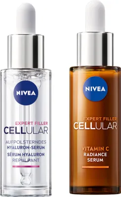 Produktbild von NIVEA CELLULAR Expert Hyaluron Serum 30ml + Vitamin C Serum 30ml Set