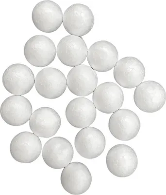 A pile of white styrofoam balls.