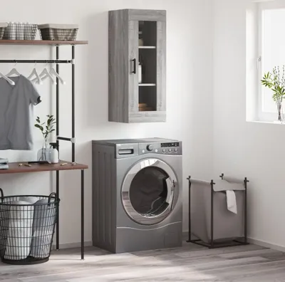 Produktbild von vidaXL Wandschrank Grau Sonoma 34,5x34x90 cm