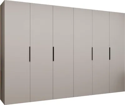 Produktbild von MEBLE KRYSPOL, Kleiderschrank, Schrank 300 cmx202x52, Kaschmir, Schwarz