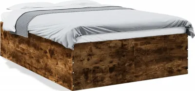 Produktbild von Möbel Bettgestell Räuchereiche 120x190 cm Holzwerkstoff - Klassische Betten 3280955