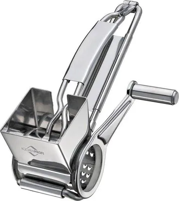Produktbild von Famanu Käsereibe Edelstahl Handkurbel Trommelreibe für Käse, Gemüse, Obst, Nüsse - 20 cm