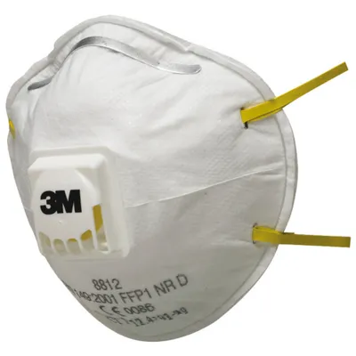 Produktbild von 3M Atemschutzmaske 8812 FFP1NRD mit Ventil Breite 4xAGW-Wert EN149:2001+A1:2009 - 8812