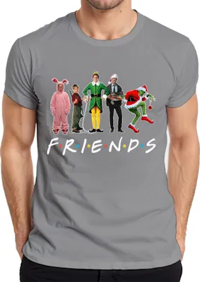 Produktbild von Friends Weihnachtsfilme Grinch Buddy der Weihnachtself - Weihnachten Christmas Xmas Herren T-Shirt, Grau, S