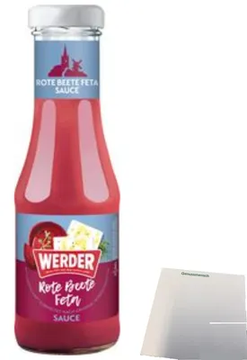 Produktbild von Werder Rote Beete Feta Sauce (1x250ml Glas) + usy Block