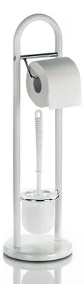 Produktbild von Kela Toilettengarnitur Linda Metall weiß 65cm 19cmØ, 20975