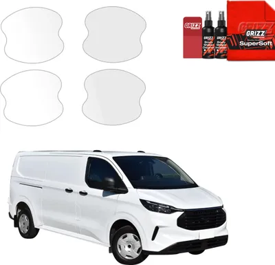 Produktbild von 4in1 Schutzfolie für Türgriffmulden - Ford Custom (2023-2026)  Grizz Protector