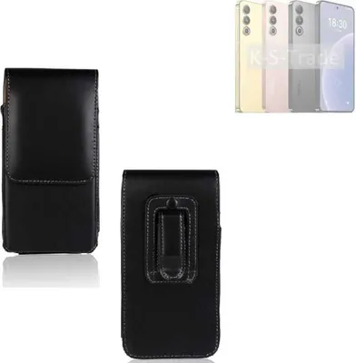 Produktbild von K-S-Trade Gürteltasche kompatibel mit Meizu 20 Schutz Hülle Handy Hülle mit Magnetverschluss Holster in schwarz