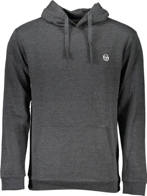 Produktbild von Graues Herren-Kapuzensweatshirt: Komfortabel & Stilvoll mit Stickerei