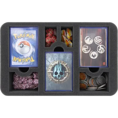 Immagine prodotto di Inserto in schiuma per carte e segnalini Keyforge con 7 scomparti