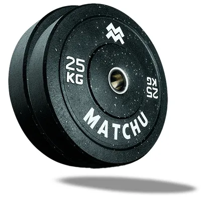 Produktbild von Matchu Sports Olympic Bumper Plates - 2er Set - 2 x 25 kg - Hantelscheiben