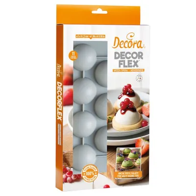 Produktbild von Silikonform für Monoporation HALBE KUGELN 50mm DECORA