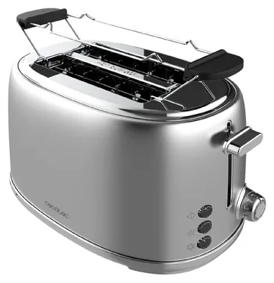 Obrázek produktu pro CECOTEC 03206 - Svislý topinkovač Toast&Taste 1000 Retro Double Inox