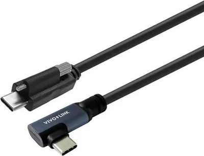 Produktbild von VivoLink USB-C to Angled Cable with lock screw 7.5m Supports
