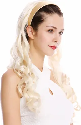 Produktbild von WIG ME UP Halbperücke Haarreif Gewellt Platinblond WH5044-613