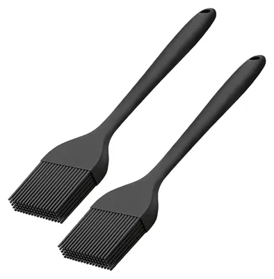 Produktbild von Backpinsel – Silikonpinsel – Küchenbürste aus Silikon – Grillpinsel – Backpinsel – Spülmaschinenfest – Zum Backen, Kochen und Grillen – 2 Stück