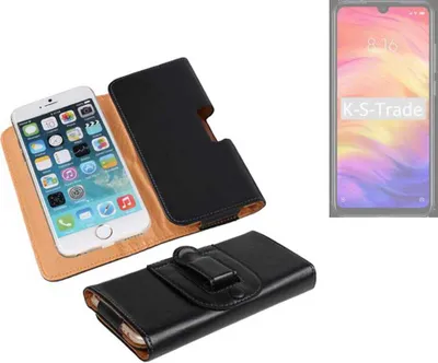 Produktbild von K-S-Trade Schützhülle Handyhülle kompatibel mit Xiaomi Redmi Note 7 Global Holster Gürtel Tasche Schutzhülle Handy-Tasche Smartphone Case