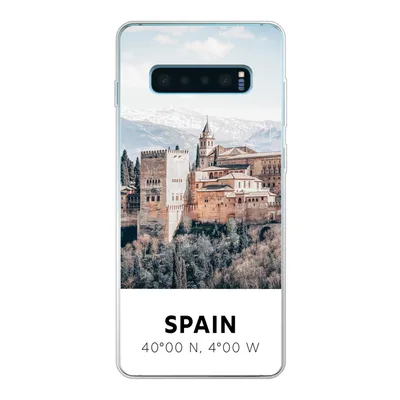 Produktbild von MuchoWow® Handyhülle Schutzhülle Hülle für Samsung Galaxy S10 Lite Spanien - Schloss - Vintage - Sommer Silikon Softcase Handy Hülle - Schutz