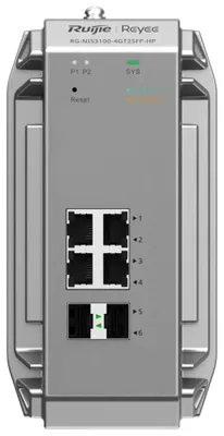 Immagine prodotto di Reyee switch industriale a 6 porte 4x Gbit 2x SFP fino a 80°C - Switch - Switch - 1 Gbps
