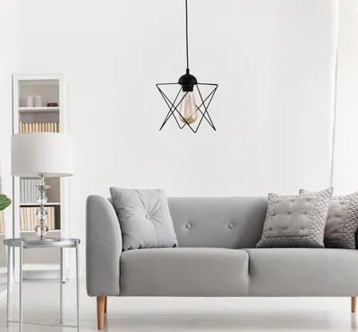 Immagine prodotto di Opviq, 205- 205FLH, nero, lampadario, lampadario a prisma in metallo