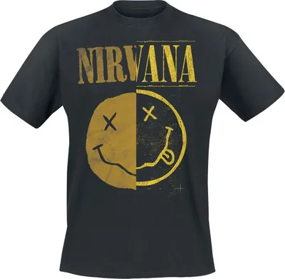 Produktbild von Nirvana T-Shirt Herren Spliced schwarz S