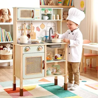 Imagen del producto de Cocina de juguete de madera con luces y sonidos. Cocina de juego