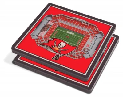 Produktbild von Tampa Bay Buccaneers 3DStadiumView Untersetzer 2er