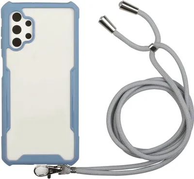Produktbild von König Design Hülle kompatibel mit Samsung Galaxy A32 5G Kunststoff Handykette Cover - Case Handyhülle Blau