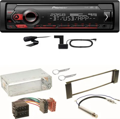 Produktbild von Pioneer MVH-S420DAB Bluetooth DAB+ Autoradio Einbauset für Seat Leon Toledo 1M