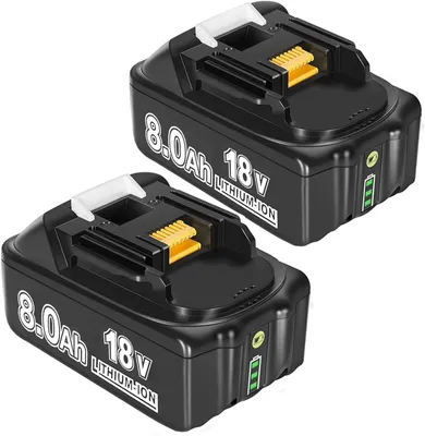 Produktbild von 2x 18V Akku passend für Makita Akku 18V 8Ah BL1860  BL1850 BL1850B BL1860 BL1860B BL1840B BL1840 BL1830 BL1835 BL1845 194204-5 LXT-400
