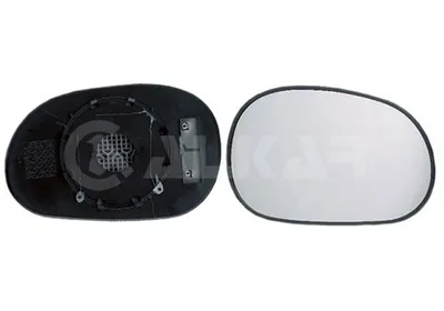 Produktbild von ALKAR Spiegelglas Außenspiegel Rechts für RENAULT LAGUNA I (B56, 556) Beheizbar Konvex 6432224