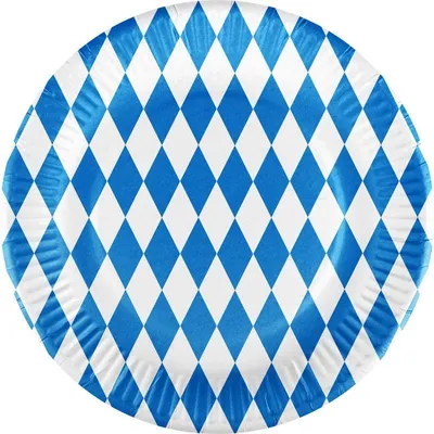 Produktbild von 200 Teller  Bayern mit  Beschichtung Pappteller 23 cm