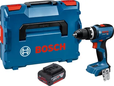 Produktbild von Bosch GSB 18V-65 Professional Akku Schlagbohrschrauber 18 V 65 Nm Brushless + 1x Akku 4,0 Ah + L-Boxx - ohne Ladegerät