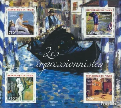 Produktbild von Briefmarken Niger 2014 Mi 2997-3000 Kleinbogen (kompl. Ausg.) postfrisch Impressionisten