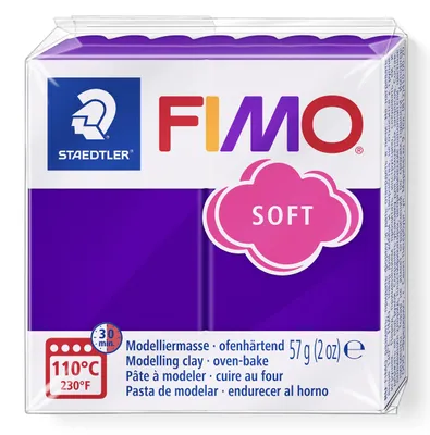 Produktbild von STAEDTLER FIMO soft 8020 ofenhärtende Modelliermasse Einzelprodukt, 57g, pflaume