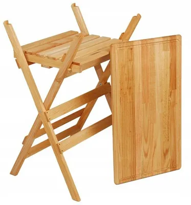 Image de Table de barbecue BBQ pliable Camping Table de jardin Table de balcon Chêne Table d'appoint 70x80,5cm Bois