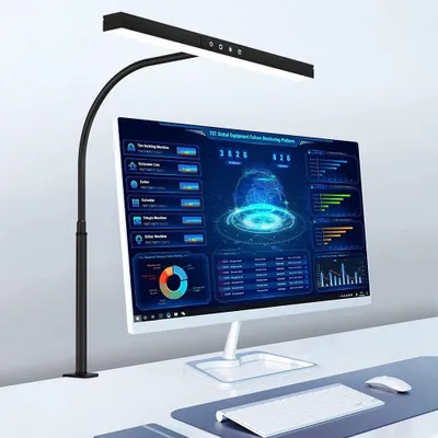 Produktbild von Schreibtischlampe LED 12W 40cm Klemmbar 3 Farbtemperaturen Dimmbar Augenschutz Verstellbarer Tischlampe für Büro, Lesen, Lernen