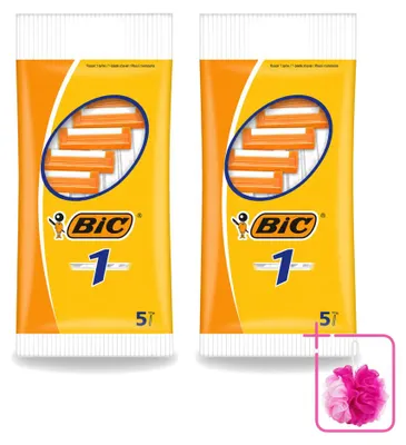 Image de 2 rasoirs jetables BIC 1 à lame unique - Pack économique - 2 pièces