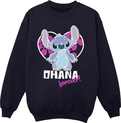 Produktbild von Disney - "Ohana Forever" Sweatshirt für Damen BI22802 (L) (Marineblau)