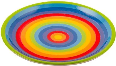Produktbild von Keramisches Regenbogenbord mittelgroß 21cm