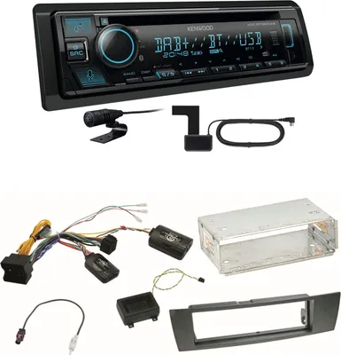 Produktbild von Kenwood KDC-BT560DAB Bluetooth Digitalradio Einbauset für BMW E87 E81 E82 X1 E84