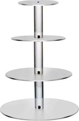 Produktbild von 3/4/5/6 TIER -Kuchenständer Transparentes Glasschalen -Dekorations -Tool für Glasschalen.-4 Layers