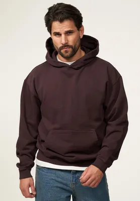 Produktbild von BEHYPE STUDIOS Herren Kapuzenpullover BHSOITA Herren Heavy Oversize Blank Kapuzenpullover Sweatshirt Raglan Sweater